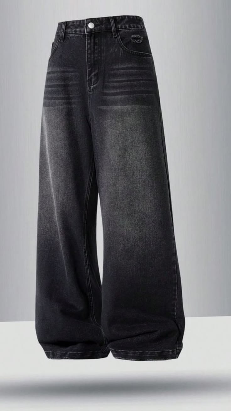 Wide Leg Baggy Jeans